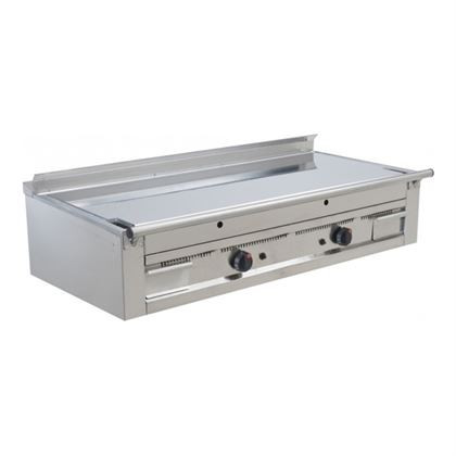 Plita - Grill Teppanyaki XXL cu 2 zone, otel cromat, de banc, alimentare gaz, seria 700 Ethnic