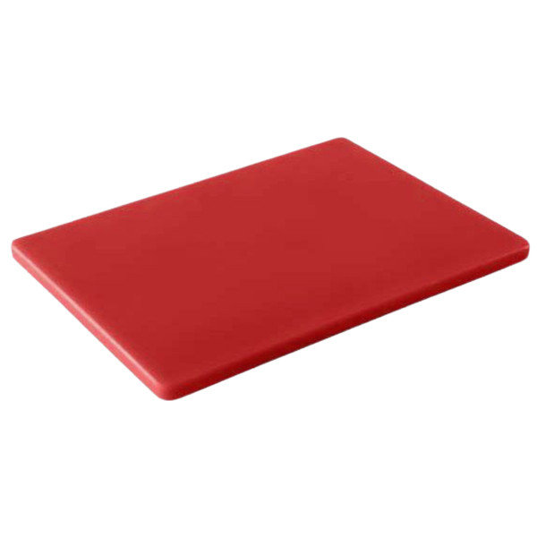 Blat de taiere profesional din polietilena, dimensiuni 380x280x20 mm, culoare rosu