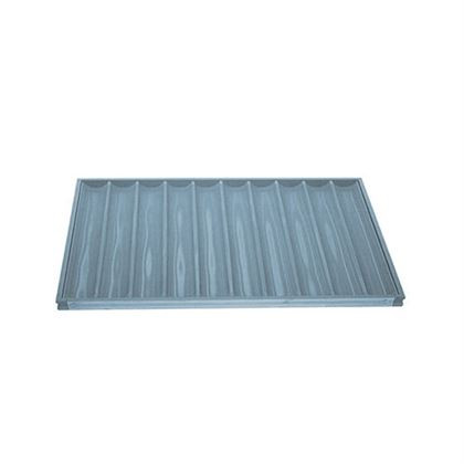 Tava de copt siliconata, ondulata si perforata pentru patiserie, dimensiuni 400x800 mm, inaltime 30 mm