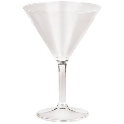 Pahar cocktail cu picior tip Martini Paderno colectia Pool, 240 ml, din plastic special