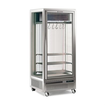 Vitrina frigorifica verticala, model Angus, refrigerare ventilata, geam frontal drept, dimensiuni 795x760x2015 mm