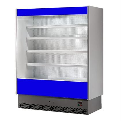 Raft frigorific - Vitrina cu perdea de aer model Vulcano D, refrigerare ventilata, agregat incorporat, dimensiune 1100x650x1958 mm