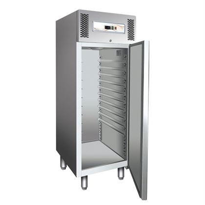 Dulap frigorific profesional inox pentru cofetarie-patiserie seria 800, refrigerare ventilata, 1 usa inox