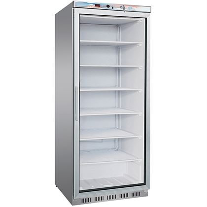 Dulap frigorific profesional inox, Forcar seria 600, congelare statica, 1 usa cu geam