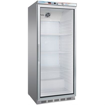 Dulap frigorific profesional inox, Forcar seria 600, refrigerare statica, 1 usa cu geam