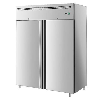 Dulap frigorific profesional inox dublu, Forcar seria 1200, refrigerare statica, 2 usi inox