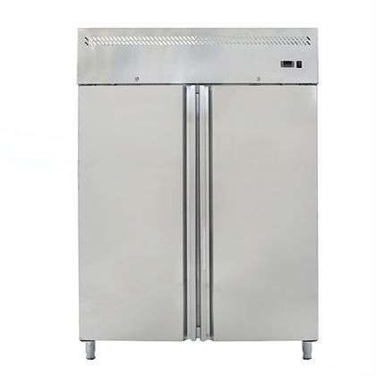 Dulap frigorific profesional inox dublu, Forcar seria 1400, congelare ventilata, 2 usi inox