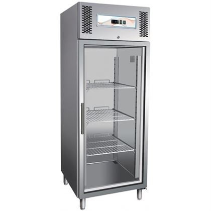 Dulap frigorific profesional inox, Forcar seria 700, refrigerare ventilata, 1 usa cu geam