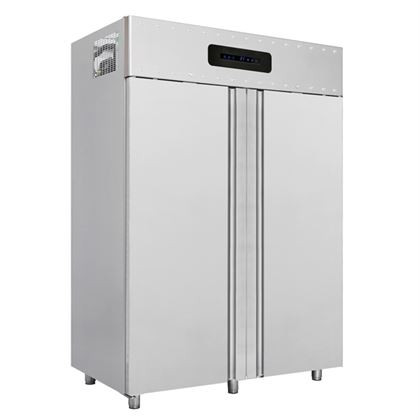 Dulap frigorific profesional inox dublu seria 1400, congelare statica, 2 usi inox