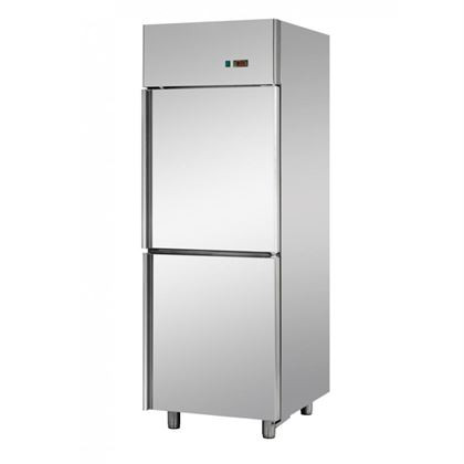 Dulap frigorific profesional inox, Tecnodom seria 700, congelare ventilata, 2x 1/2 usi inox