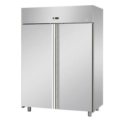 Dulap frigorific profesional inox dublu, Tecnodom seria 1400, congelare ventilata, 2 usi inox