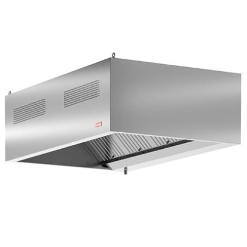 Hota profesionala inox Venton Lüftung model VitaLüft, de perete, functie de extractie si aport aer proaspat, iluminare LED, 1600x1100x500 mm