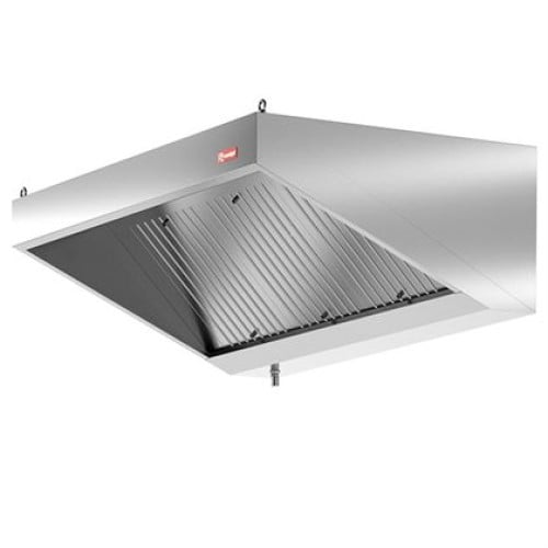 Hota profesionala inox Venton Lüftung model FXT, de perete, motor incorporat, functie de extractie, 1600x1100x450 mm