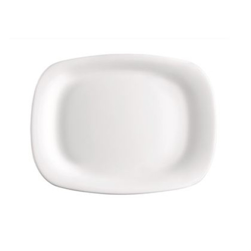 Farfurie opal alb, dimensiuni 280x210x22 mm, Bormioli Rocco, colectia Parma bianco