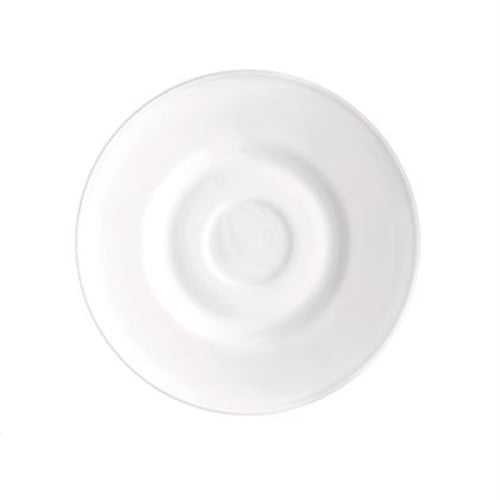 Farfurie opal alb compatibila cu ceasca 220 ml, dimensiuni diam 160x18.8 mm, Bormioli Rocco, colectia Performa