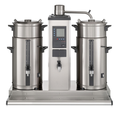 Filtru cafea profesional Bravilor Bonamat cu 2x container electric izoterm stanga si dreapta, capacitate 2x 20 lt, alimentare automata cu apa, alimentare 380V